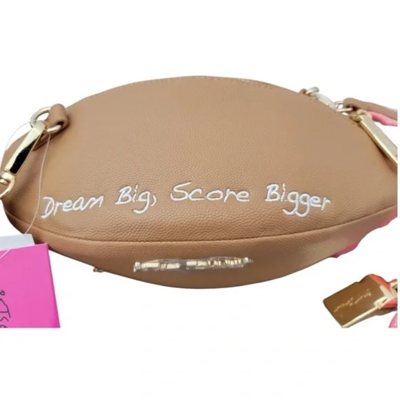 BETSY JOHNSON GAMEDAY BAG! Crossbody and charms included!!! New